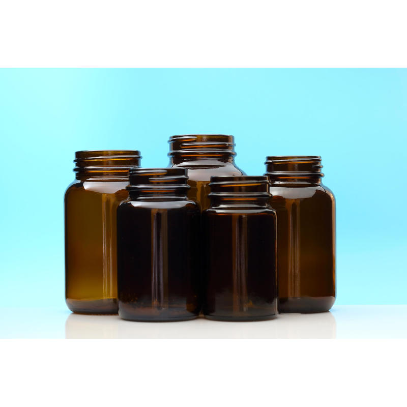200ml Amber Glass Bottle for Tablet with Wide Mouth